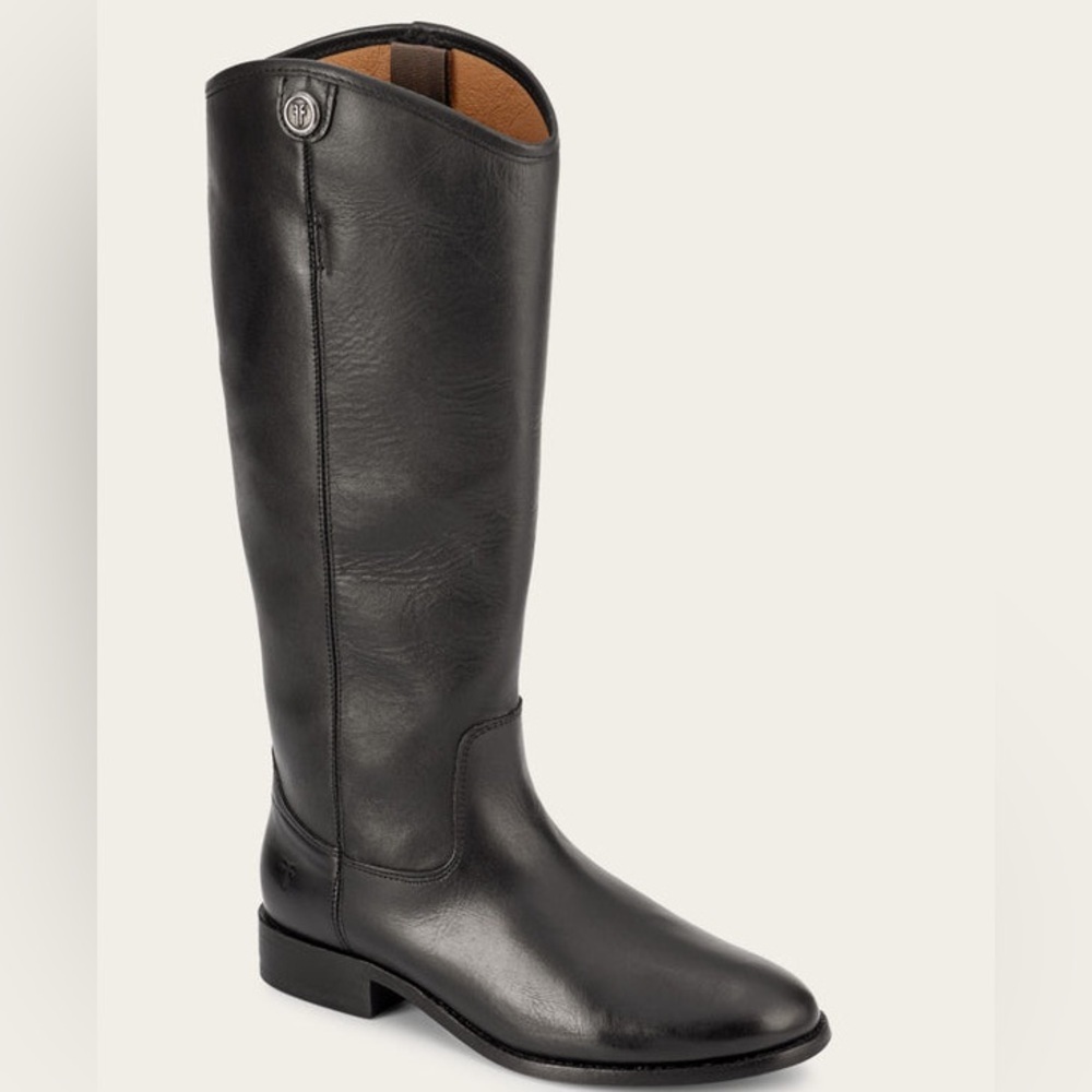 Frye Melissa Button 2 Equestrian-Inspired Tall Boots for Women Vintage Leather